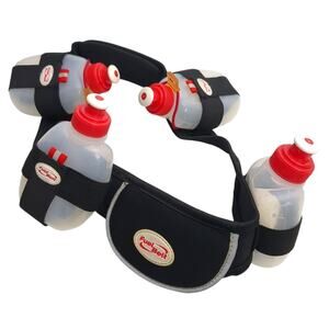 Fuel Belt 4 Bottles 8 oz Running & Hiking Size Medium Marathon Triathlon